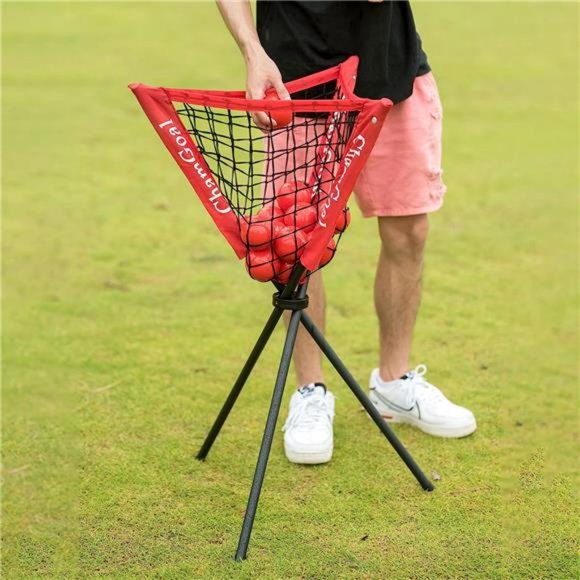 Ball Caddy Baseball Softball Portable Batting Practice Ball Caddy Stand - Picture 3 of 7